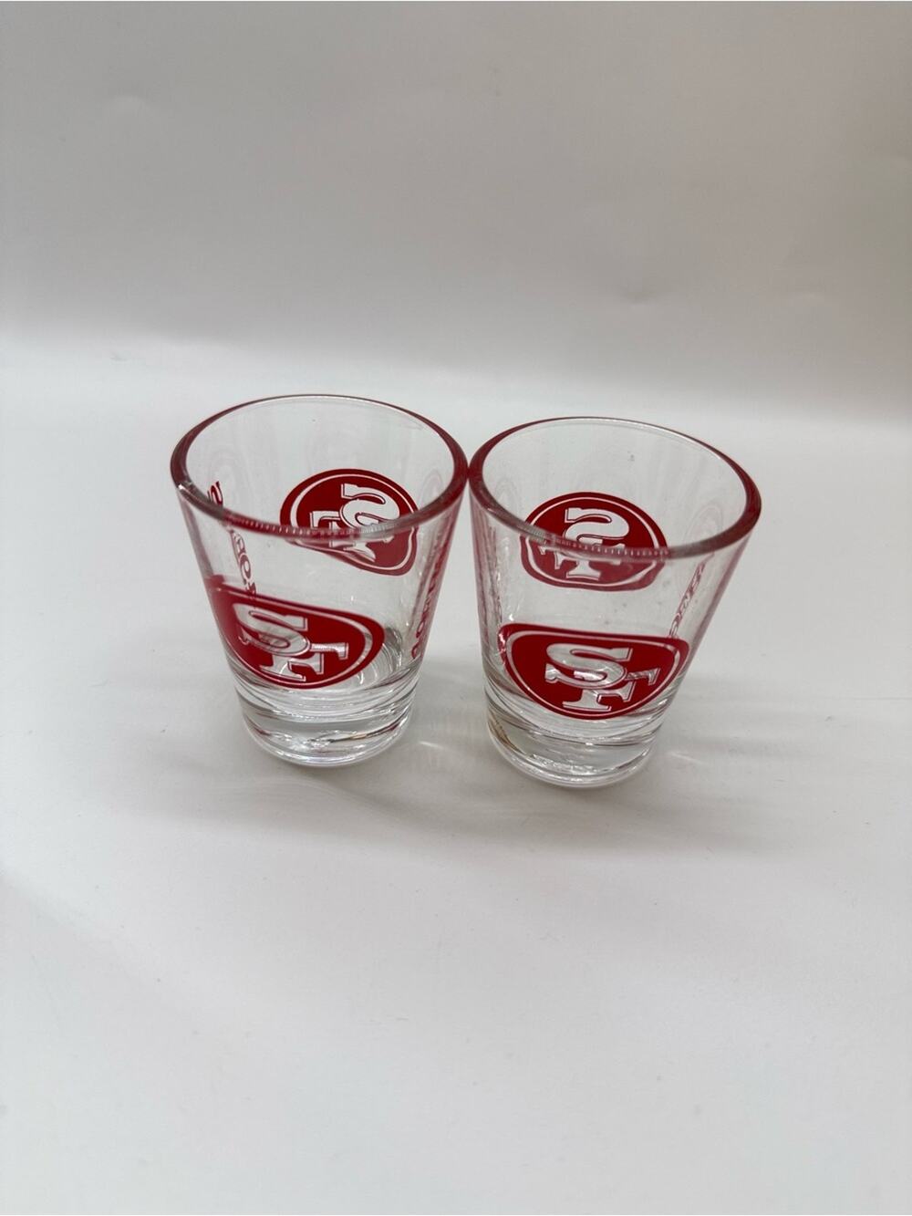 San Francisco 49ers Red Logo Shot Glasses - Set of 2